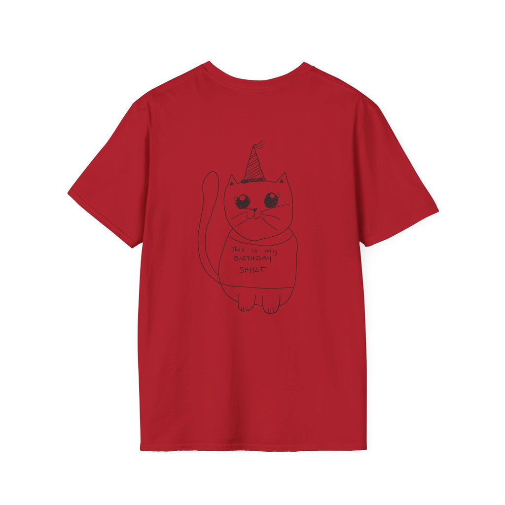 birthday shirt cat [BACK DESIGN] T-Shirt