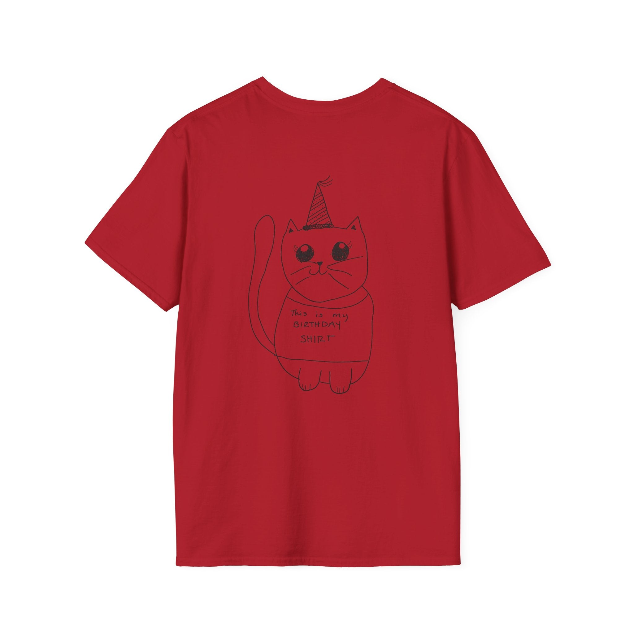 birthday shirt cat [BACK DESIGN] T-Shirt